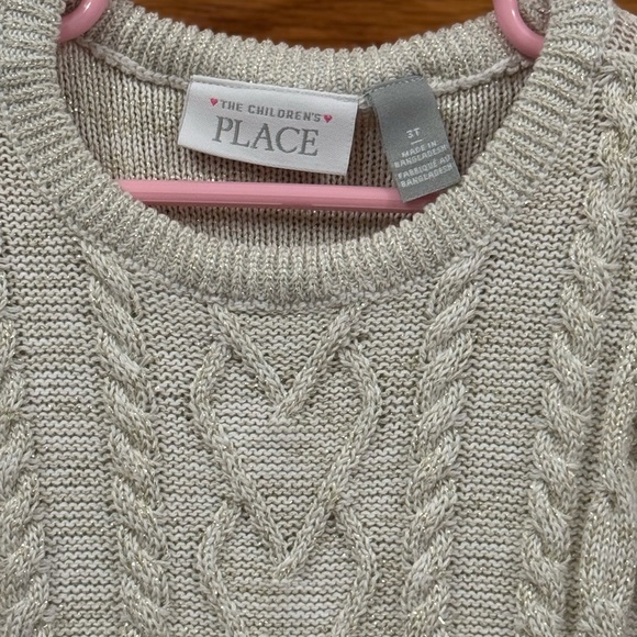 The Children's Place Beige Cable Knit Dress - Picture 2 of 5